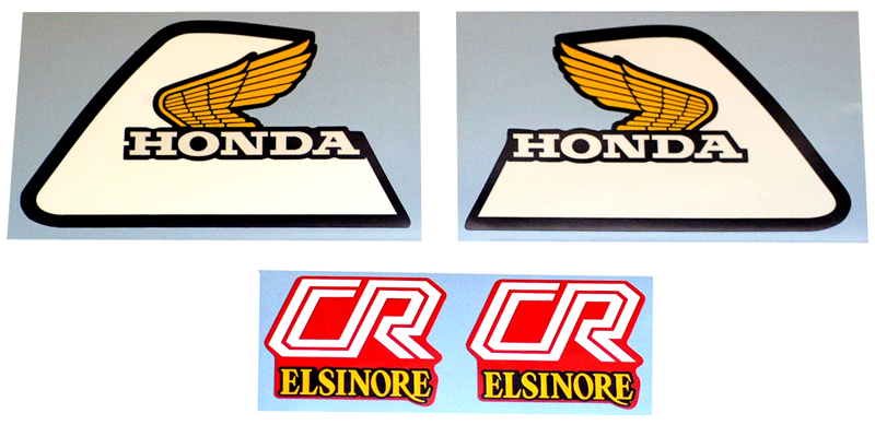 1981 HONDA CR80R タンク＆サイドパネルデカールセット