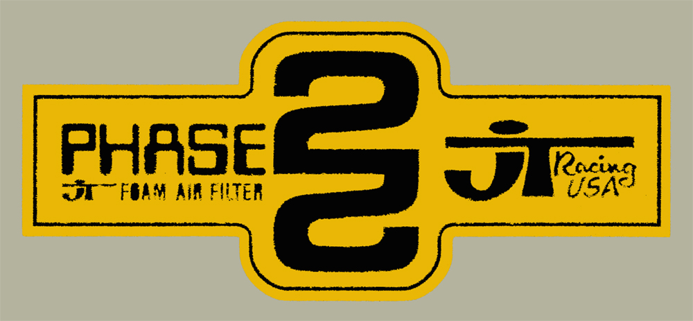 JT Phase 2 Filter （イエロー/ブラック）デカール