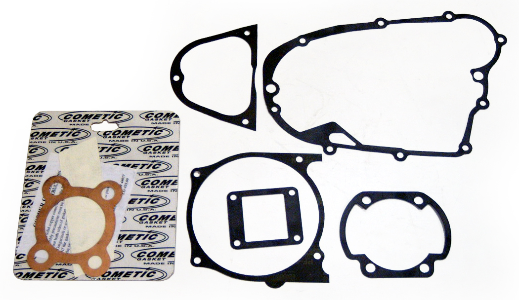 1974-75 MX YZ125 エンジンコンプリートガスケットキット（ヘッドガスケット含む）