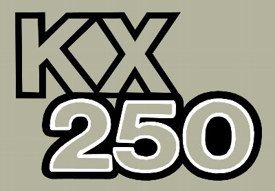 1979 KX250 サイドパネルデカール(ペア)