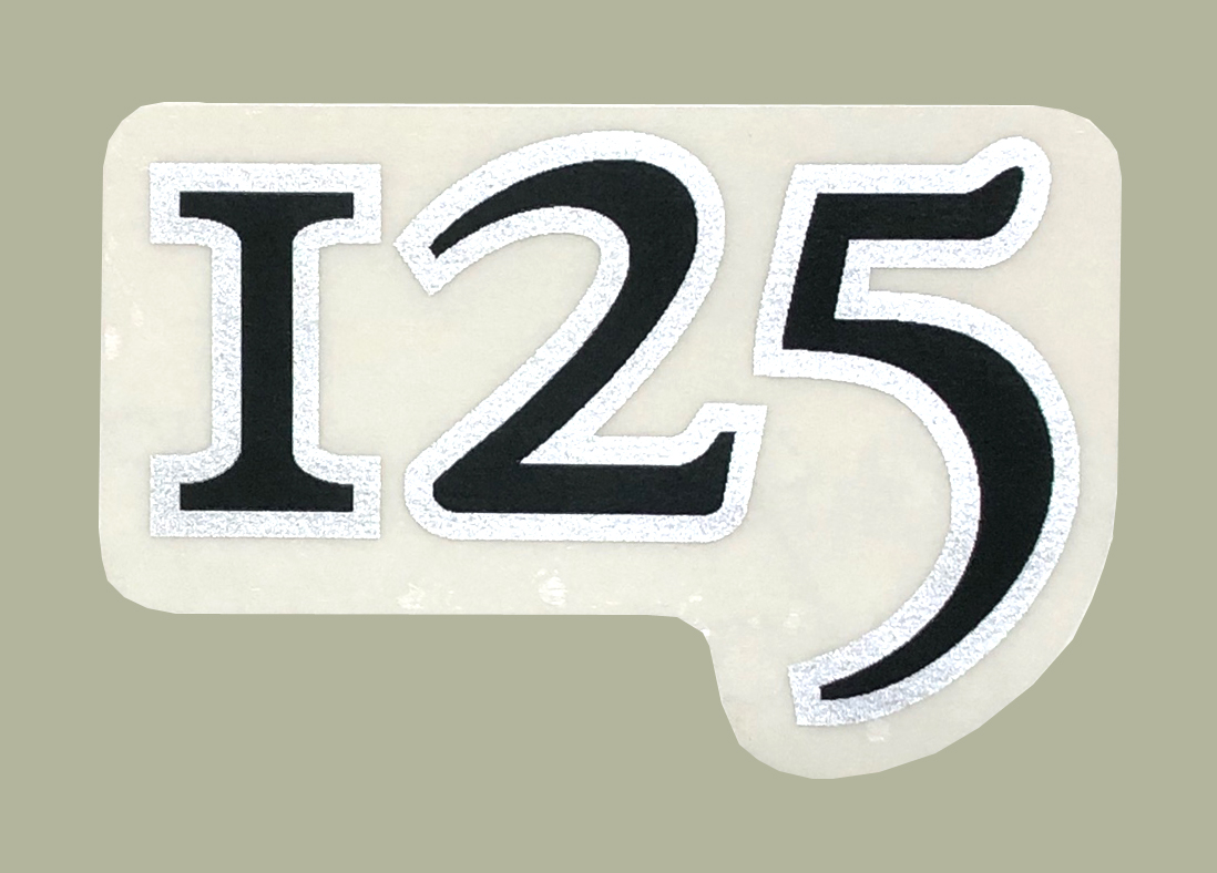 1974 KX125 サイドパネルデカール(ペア)