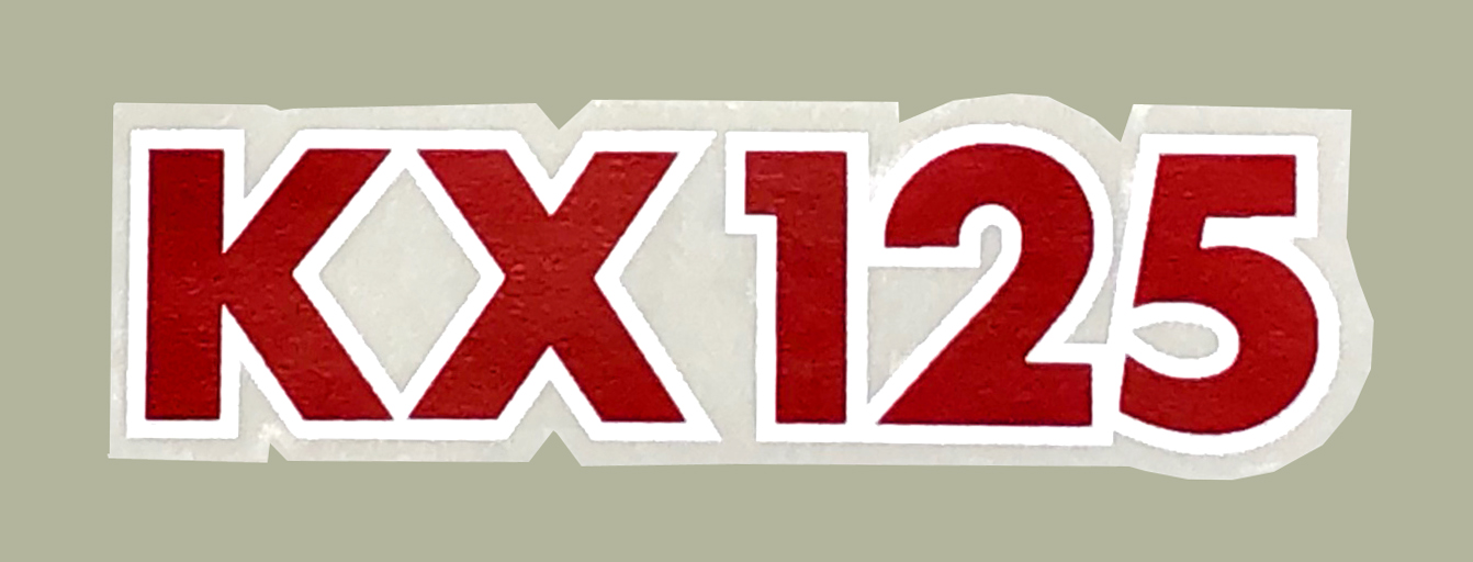 1975 KX125 サイドパネルデカール(ペア)
