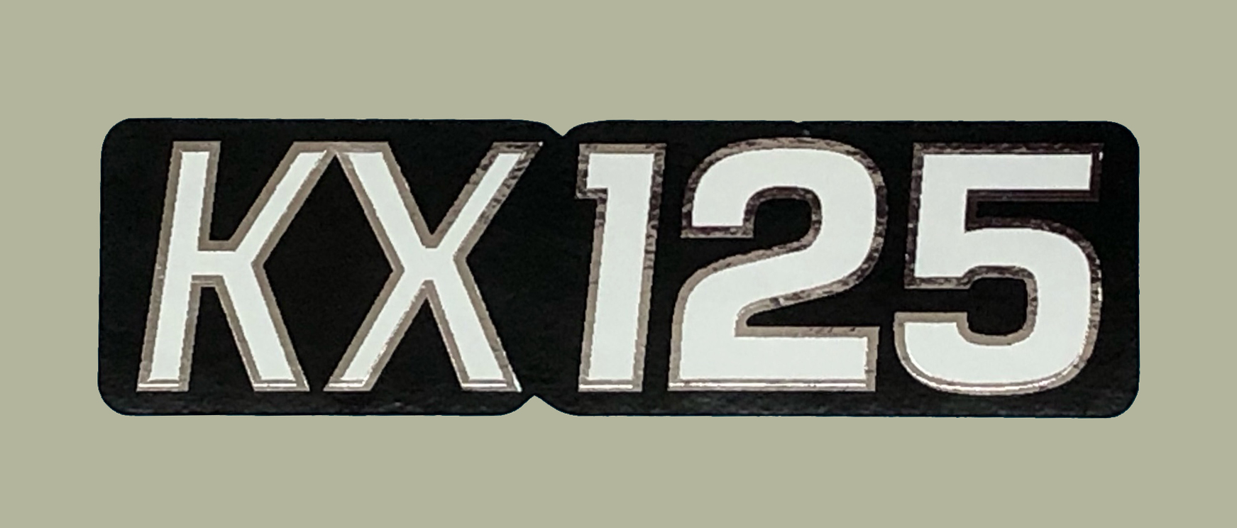 1976 KX125 サイドパネルデカール(ペア)