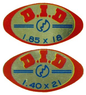 1974-75 Honda CR125 D.I.D. リムデカール(PR)