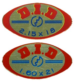 1973-76 Honda CR250 1978-80 CR250R D.I.D.リムデカール(PR)