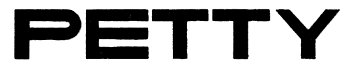 Petty Die Cut デカール（ブラック）