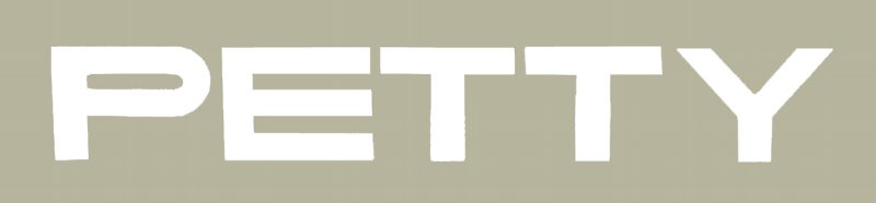 Petty Die Cut デカール（ホワイト）