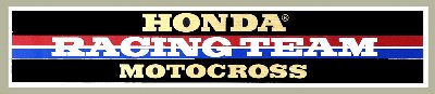 Honda Racing Teamデカール