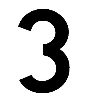 Hallman ゼッケン（ブラック） #3（3ｐｃｓ）