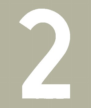 Hallman .ゼッケン（ホワイト） #2（3ｐｃｓ）
