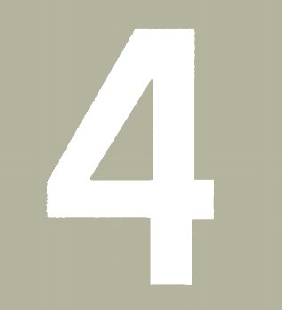 Hallman ゼッケン（ホワイト） #4（3ｐｃｓ）