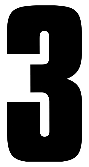 JT Racing スタジアムゼッケン（ブラック） #3（EA）