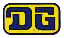 DG 80's Rectangleデカール（イエロー/ブルー）