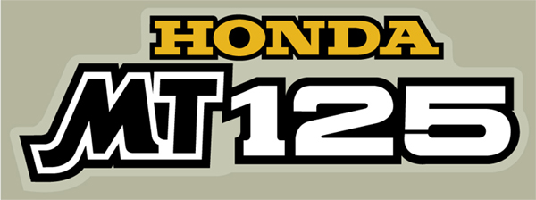 Honda MT125 サイドパネルデカール（EA)