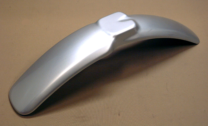 1974-75 CR125 1973-74 CR250 フロントフェンダー（シルバー）