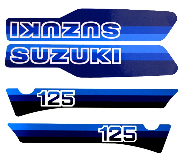1981 RM125 コンプリートデカールセット（4ｐｃｓ）