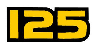 1982 RM125 "125" サイドパネルデカールセット（PR)