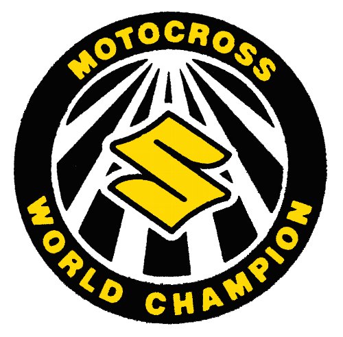 スズキ ワールドチャンピオン フェンダーデカール（丸）