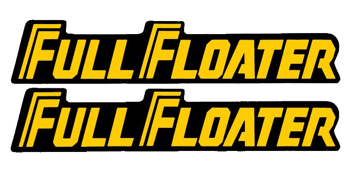 1984-1985 RM125-500 FULL FLOATER スウィングアームデカールセット（PR)
