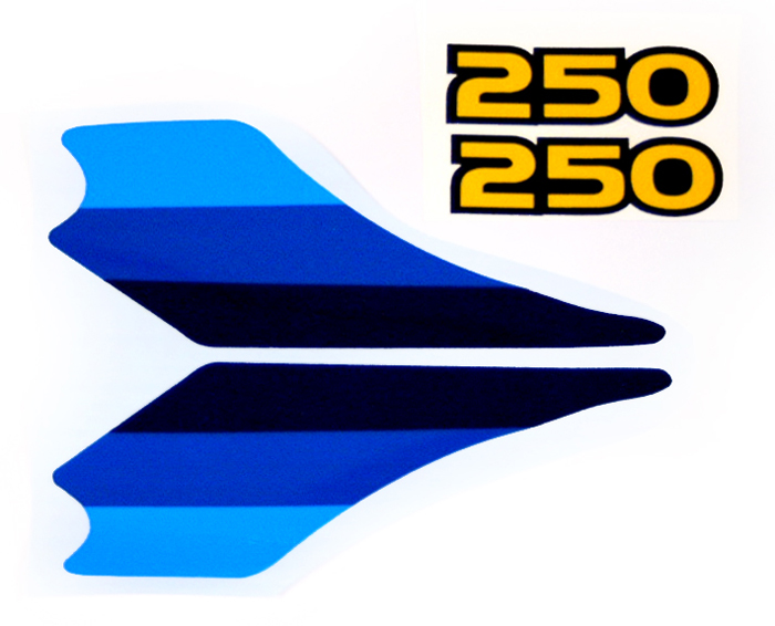 1982 RM250 サイドパネルデカールセット（4ｐｃｓ）