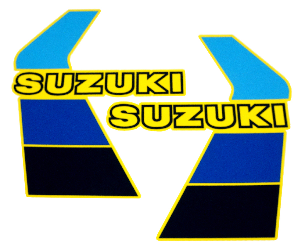 1984-85 RM125/250 ラジエターシュラウドデカールセット（PR)