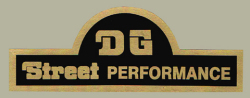 DG Street Performance スィングアームデカール（ブラック／ゴールド）（EA)