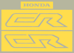 1987 Honda CR250R シートステンシルセット（3ｐｃｓ）
