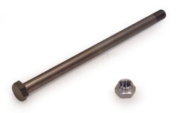1974-78 CR125M （チタン）スウィングアームピボットシャフト／ナット付☆1974-78 CR125M （titanium ）Swing arm pivot shaft with Nat