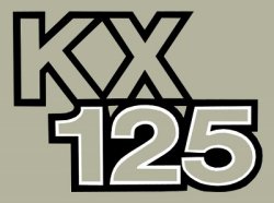 1979 KX125 サイドパネルデカール(ペア)