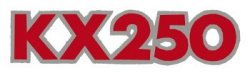 1975 KX250 サイドパネルデカール(ペア)
