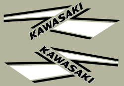 1976 KX250 タンクデカールセット