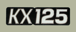 1976 KX125 サイドパネルデカール(ペア)