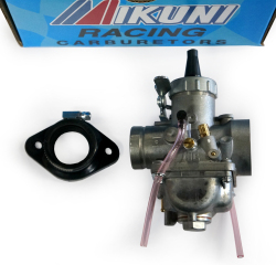 YAMAHA 1968-71 DT1 SPEC SET キャブレター #VM28 （ケーブルアジャスター交換済／インシュレター付）