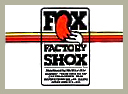 Fox Factory Shoxデカール