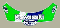 JT Racing Kawasaki Visorデカール
