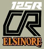 1979 Honda CR125R Elsinoreサイドパネルデカール(PR)