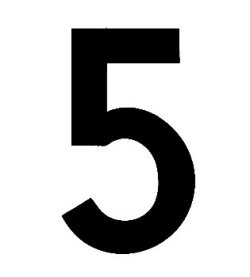 Hallman ゼッケン（ブラック） #5（3ｐｃｓ）