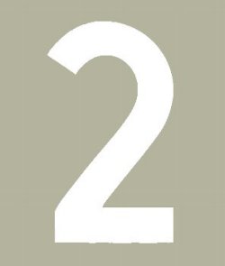 Hallman .ゼッケン（ホワイト） #2（3ｐｃｓ）