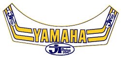 JT Team Yamahaバイザーデカール