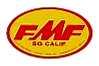 FMF Ovalデカール（イエローベース）（スモール）