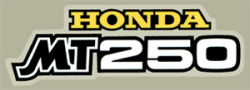 Honda MT250 サイドパネルデカール（EA)