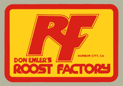 Roost Factory デカール（イエロー／レッドベース）