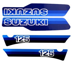 1981 RM125 コンプリートデカールセット（4ｐｃｓ）