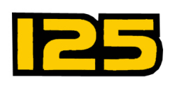 1982 RM125 "125" サイドパネルデカールセット（PR)