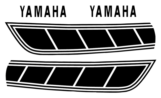 1977 YZ80 タンクデカールセット（4pcs）