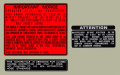 1987 Honda CR250R Warning デカール（3ｐｃｓ）