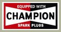 Champion Equipped Spark Plug デカール