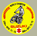 SUZUKI World Champion デカール