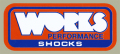 Works Performance Shocks デカール（オレンジ/ブルー）