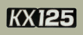 1976 KX125 サイドパネルデカール(ペア)